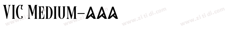 VIC Medium字体转换